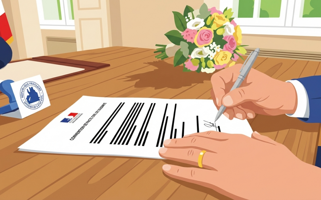 Signature convention de PACS en mairie ou notaire